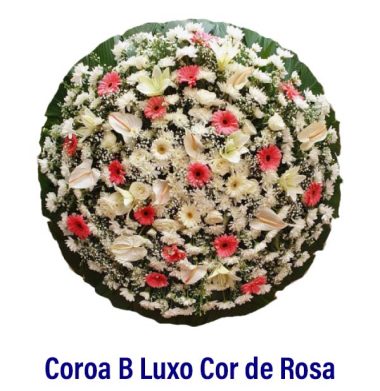 Coroa B Luxo Cor de Rosa