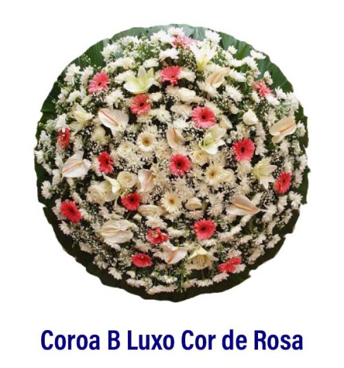 Coroa B Luxo Cor de Rosa